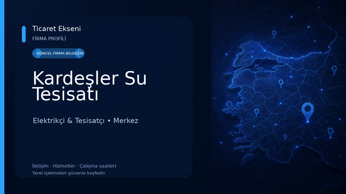 Kardeşler Su Tesisatı 