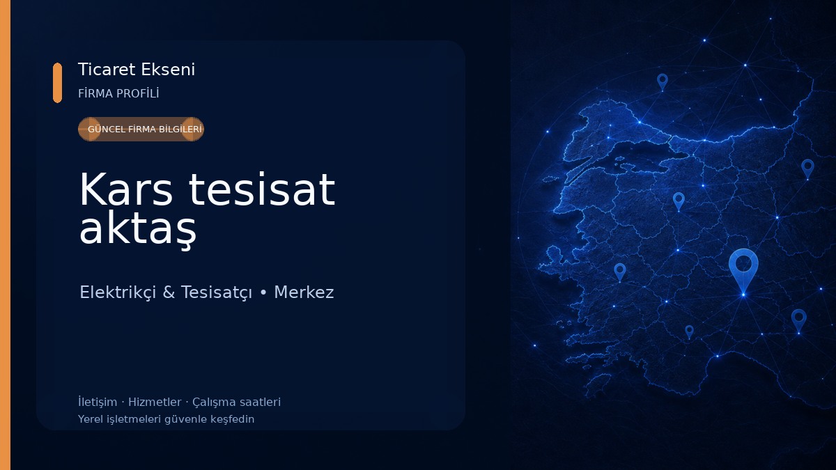 Kars tesisat aktaş 