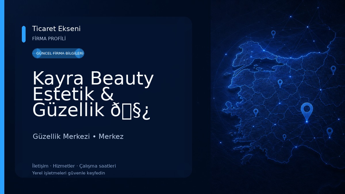 Kayra Beauty Estetik & Güzellik 🧿 Güzellik Merkezi