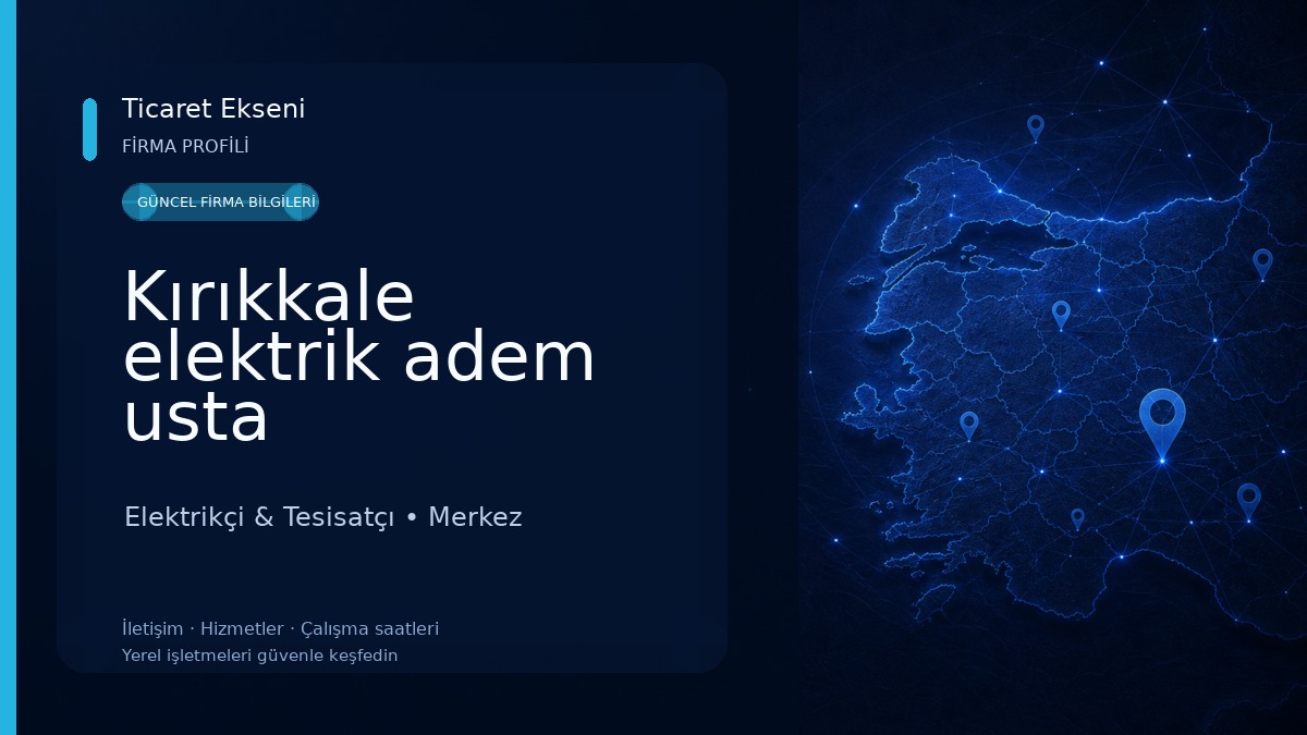 Kırıkkale elektrik adem usta Elektrikçi & Tesisatçı