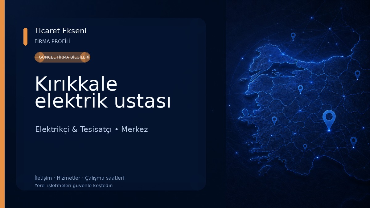 Kırıkkale elektrik ustası Elektrikçi & Tesisatçı