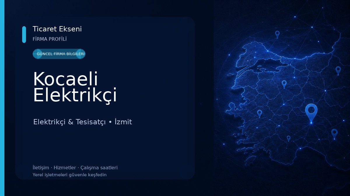 Kocaeli Elektrikçi Elektrikçi & Tesisatçı