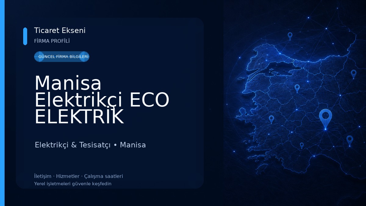 Manisa Elektrikçi ECO ELEKTRİK 