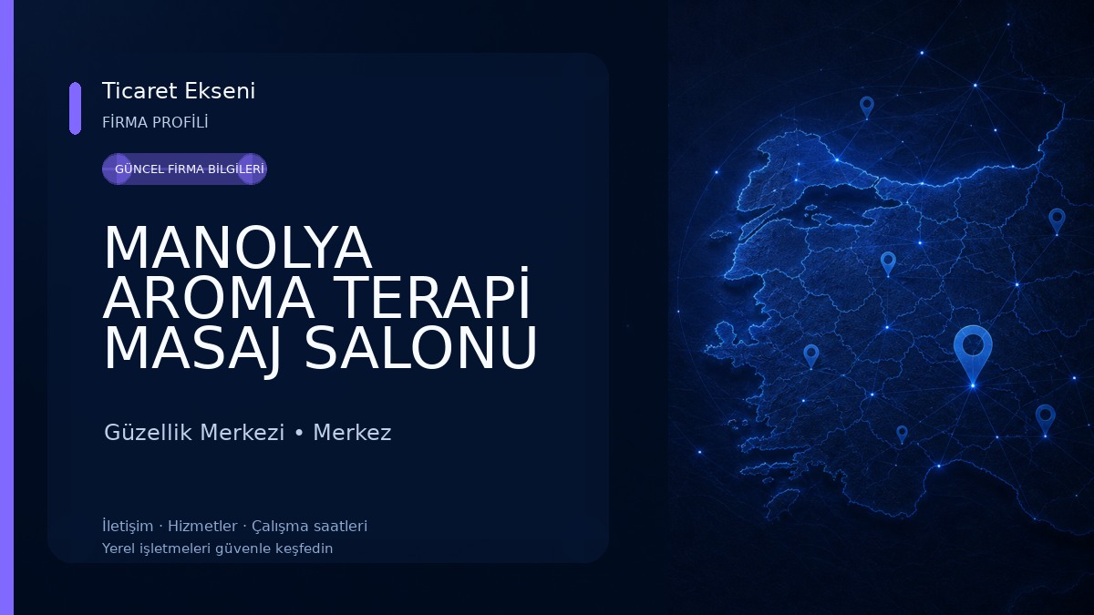 MANOLYA AROMA TERAPİ MASAJ SALONU Güzellik Merkezi