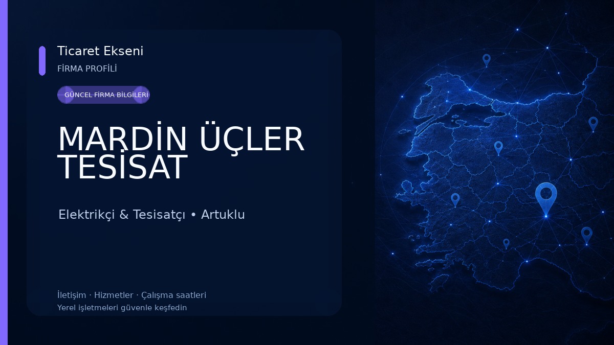 MARDİN ÜÇLER TESİSAT Elektrikçi & Tesisatçı