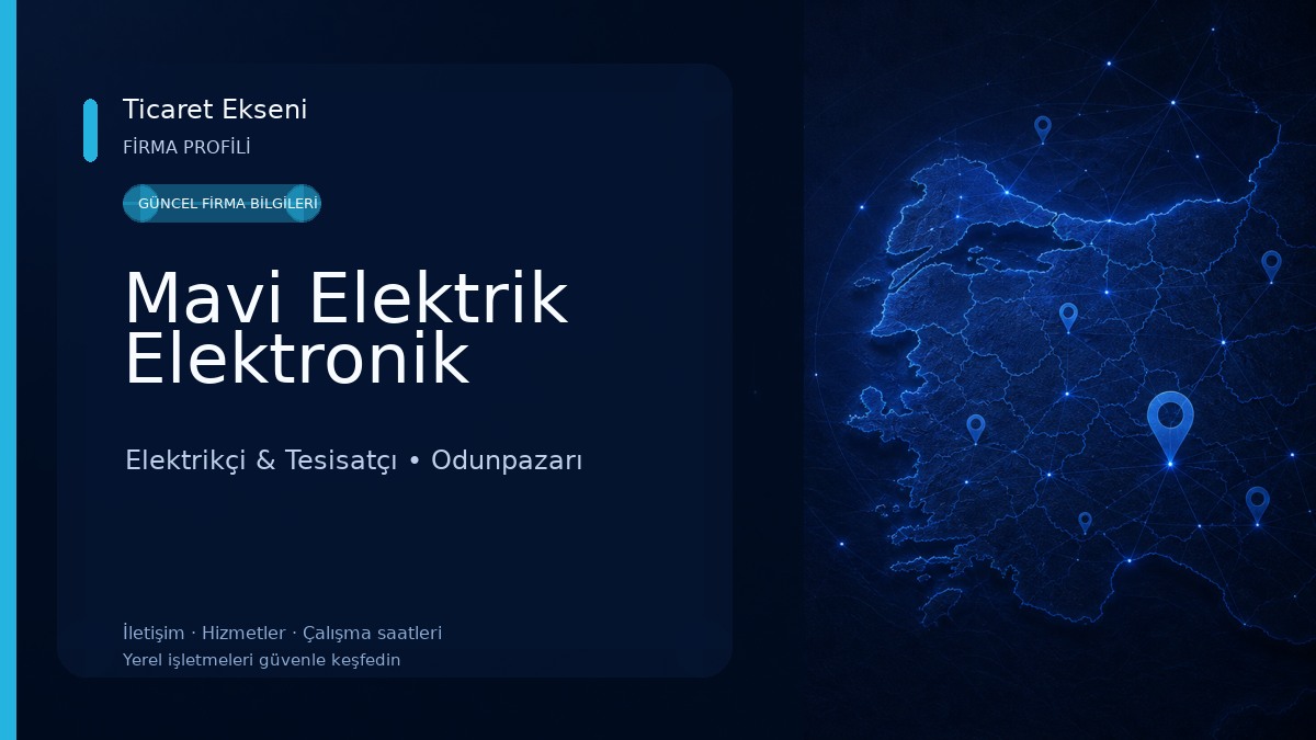 Mavi Elektrik Elektronik Elektrikçi & Tesisatçı