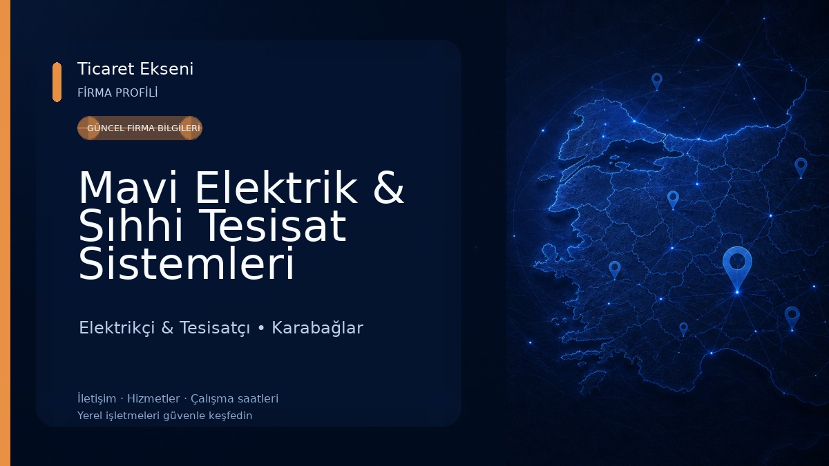 Mavi Elektrik & Sıhhi Tesisat Sistemleri Elektrikçi & Tesisatçı