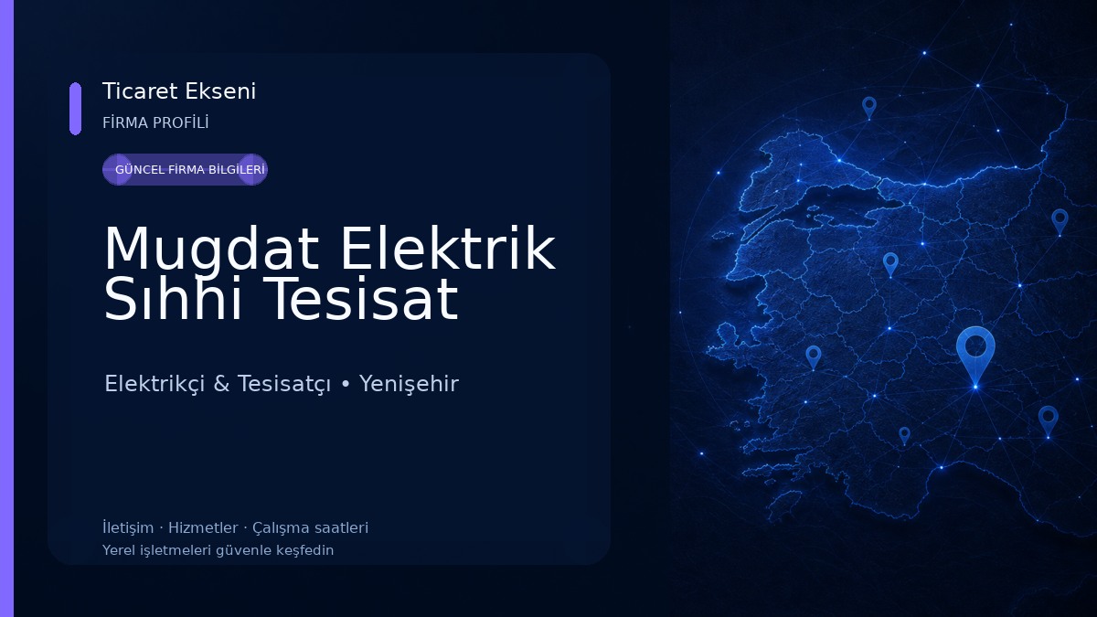 Mugdat Elektrik Sıhhi Tesisat Elektrikçi & Tesisatçı
