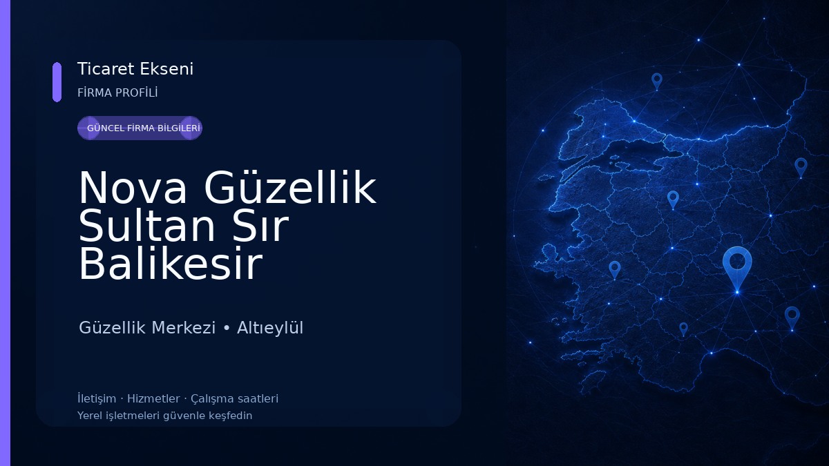 Nova Güzellik Sultan Sır Balikesir