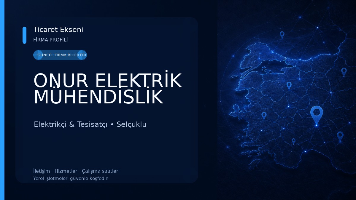 ONUR ELEKTRİK MÜHENDİSLİK