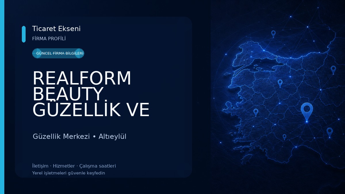 REALFORM BEAUTY GÜZELLİK VE BÖLGESEL ZAYIFLAMA MERKEZİ Güzellik Merkezi