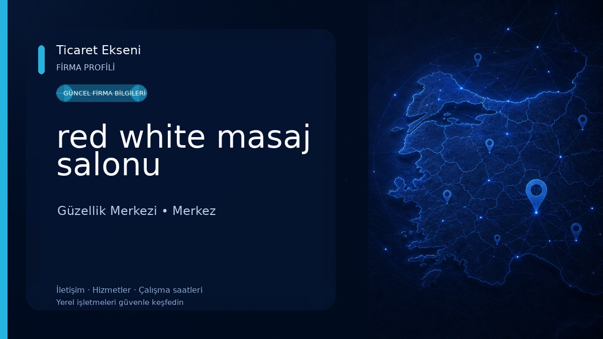 red white masaj salonu Güzellik Merkezi