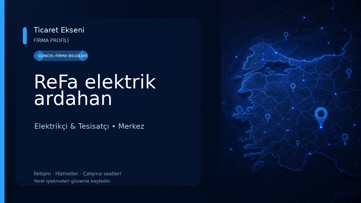 ReFa elektrik ardahan Elektrikçi & Tesisatçı