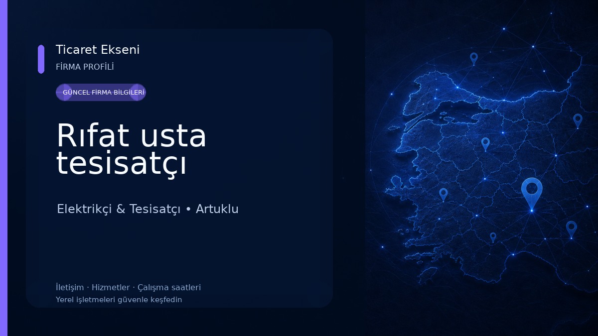 Rıfat usta tesisatçı Elektrikçi & Tesisatçı