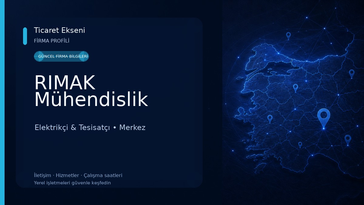 RIMAK Mühendislik Elektrikçi & Tesisatçı