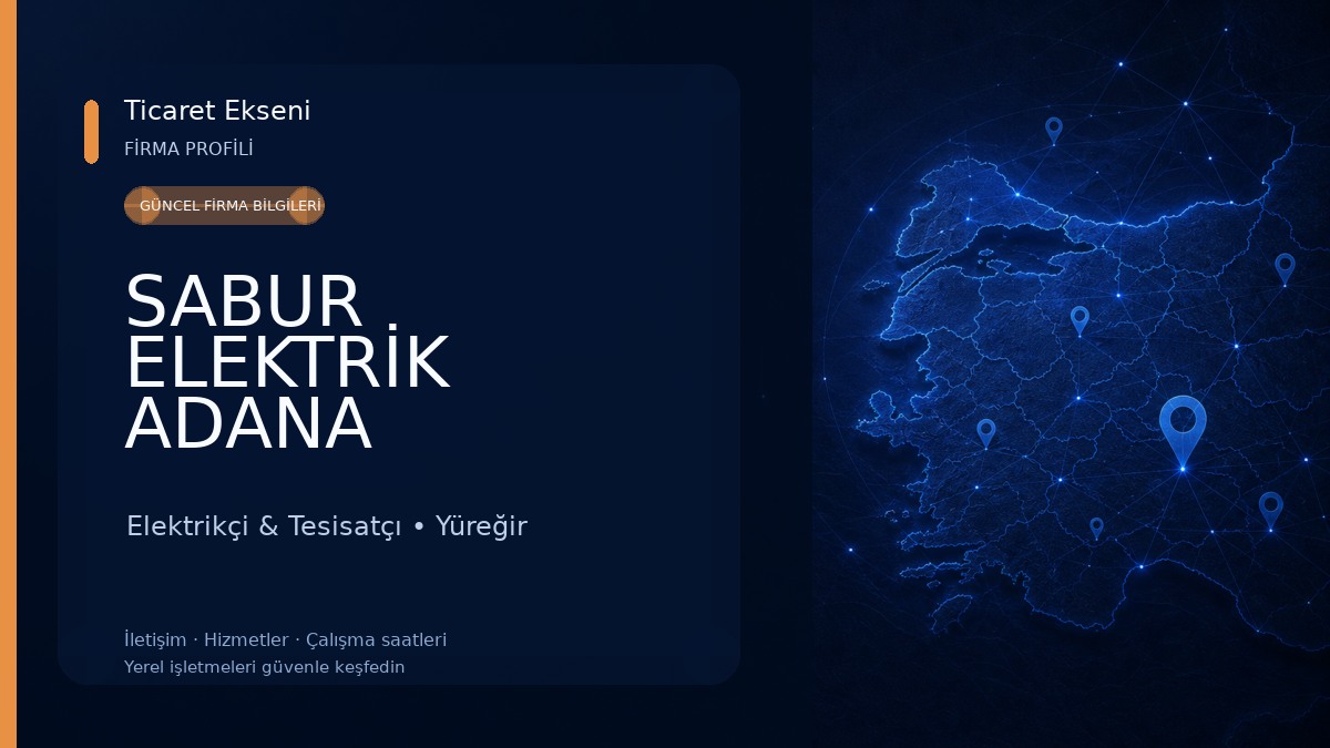 SABUR ELEKTRİK ADANA Elektrikçi & Tesisatçı