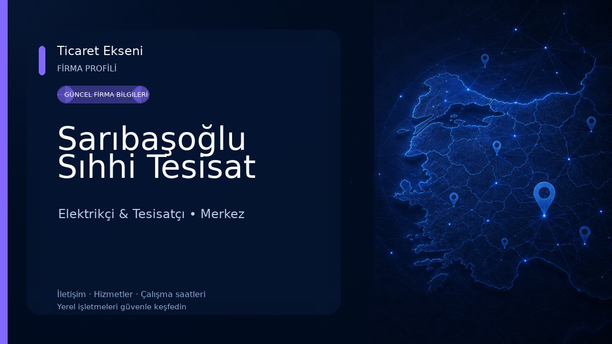 Sarıbaşoğlu Sıhhi Tesisat 