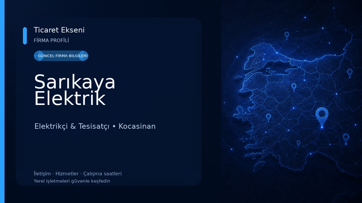 Sarıkaya Elektrik Elektrikçi & Tesisatçı