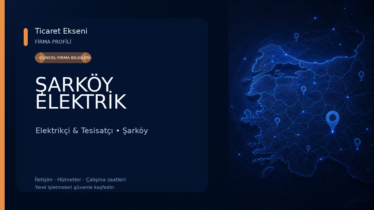 ŞARKÖY ELEKTRİK Elektrikçi & Tesisatçı
