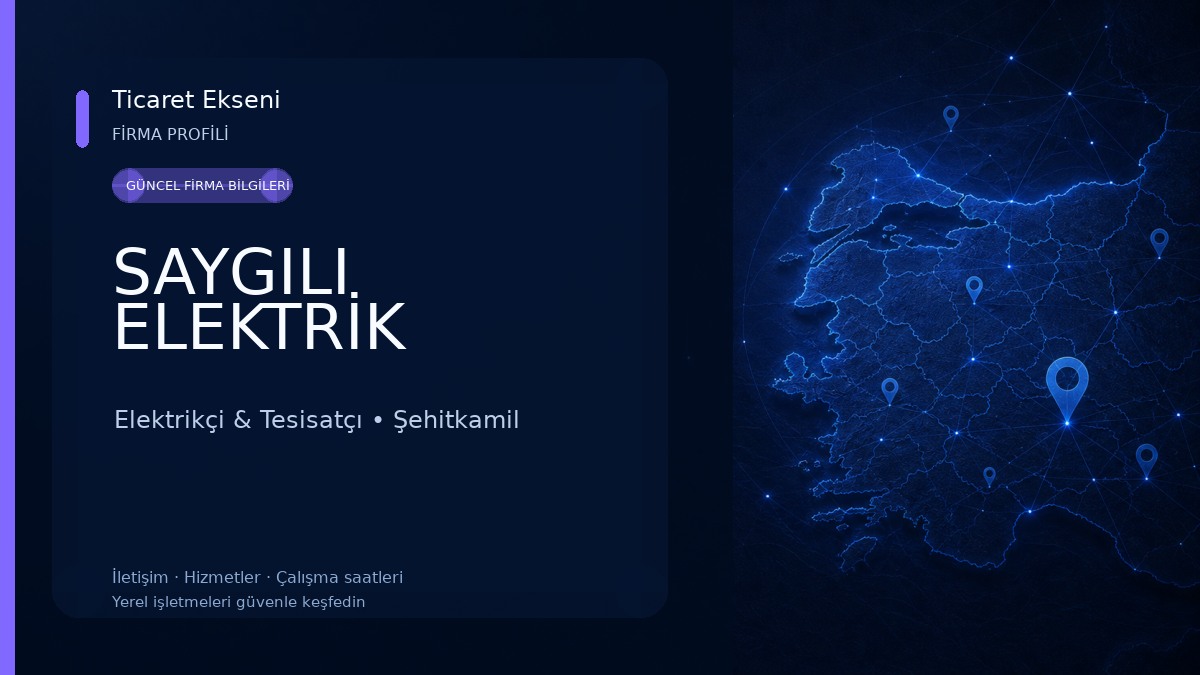 SAYGILI ELEKTRİK Elektrikçi & Tesisatçı
