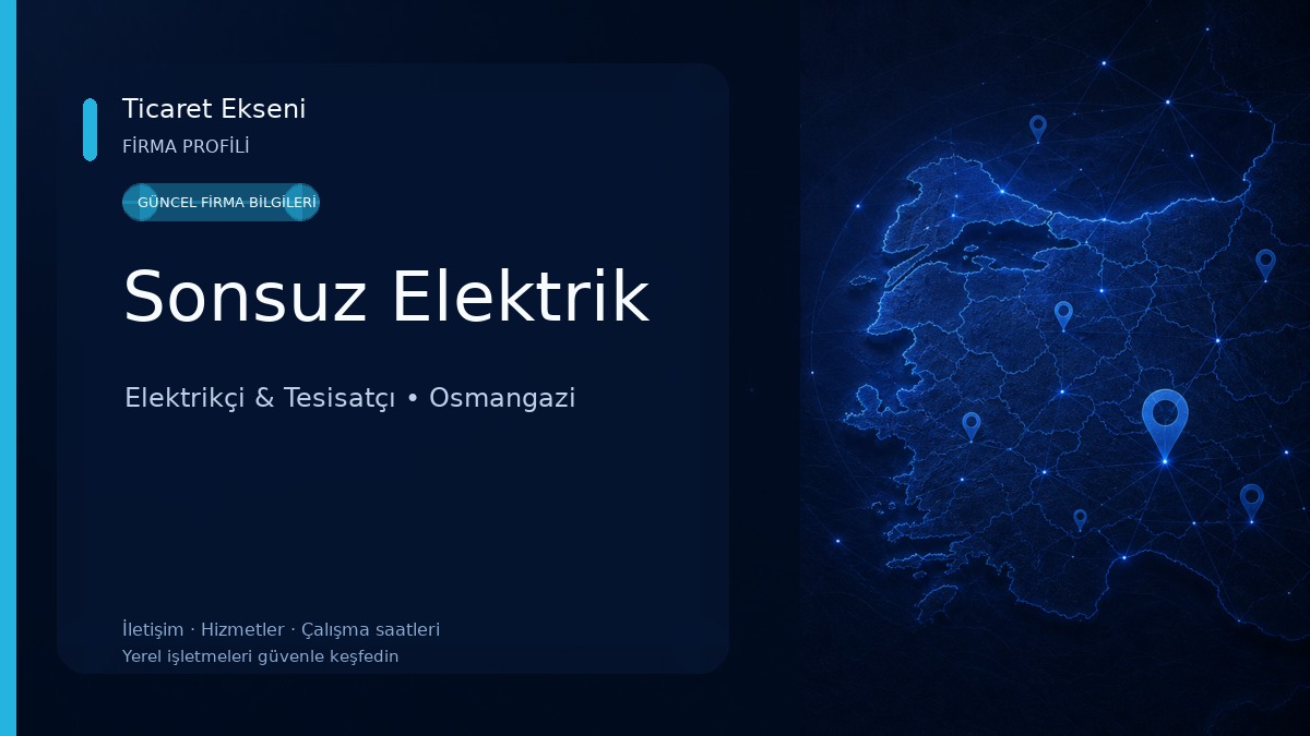 Sonsuz Elektrik Elektrikçi & Tesisatçı
