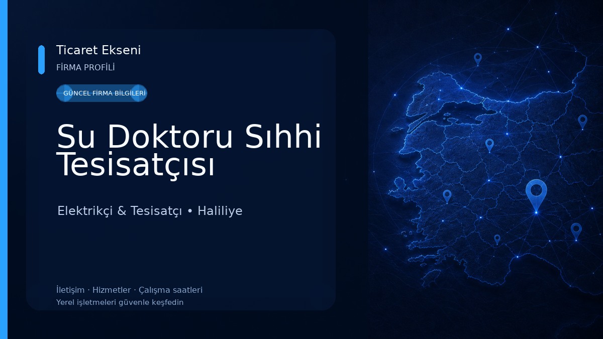 Su Doktoru Sıhhi Tesisatçısı Elektrikçi & Tesisatçı