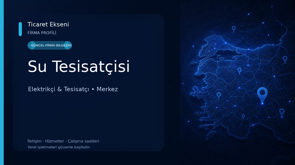 Su Tesisatçisi Elektrikçi & Tesisatçı