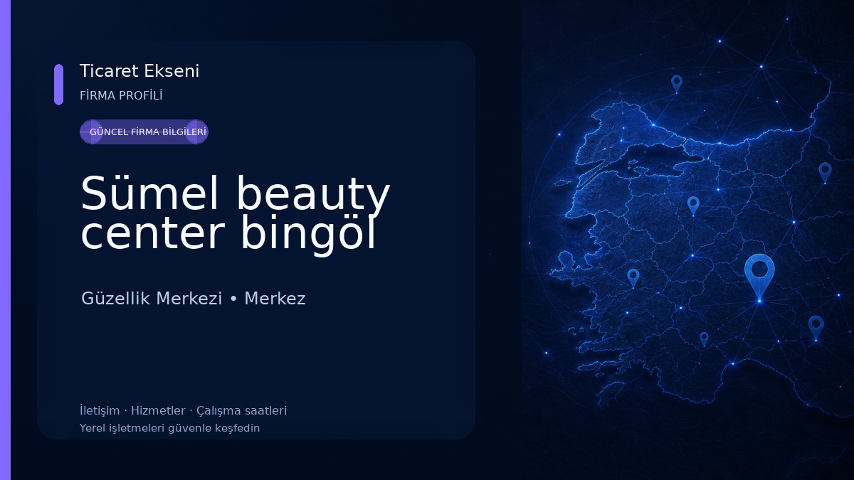 Sümel beauty center bingöl Güzellik Merkezi