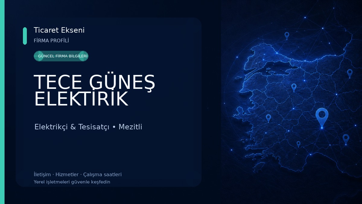 TECE GÜNEŞ ELEKTİRİK Elektrikçi & Tesisatçı