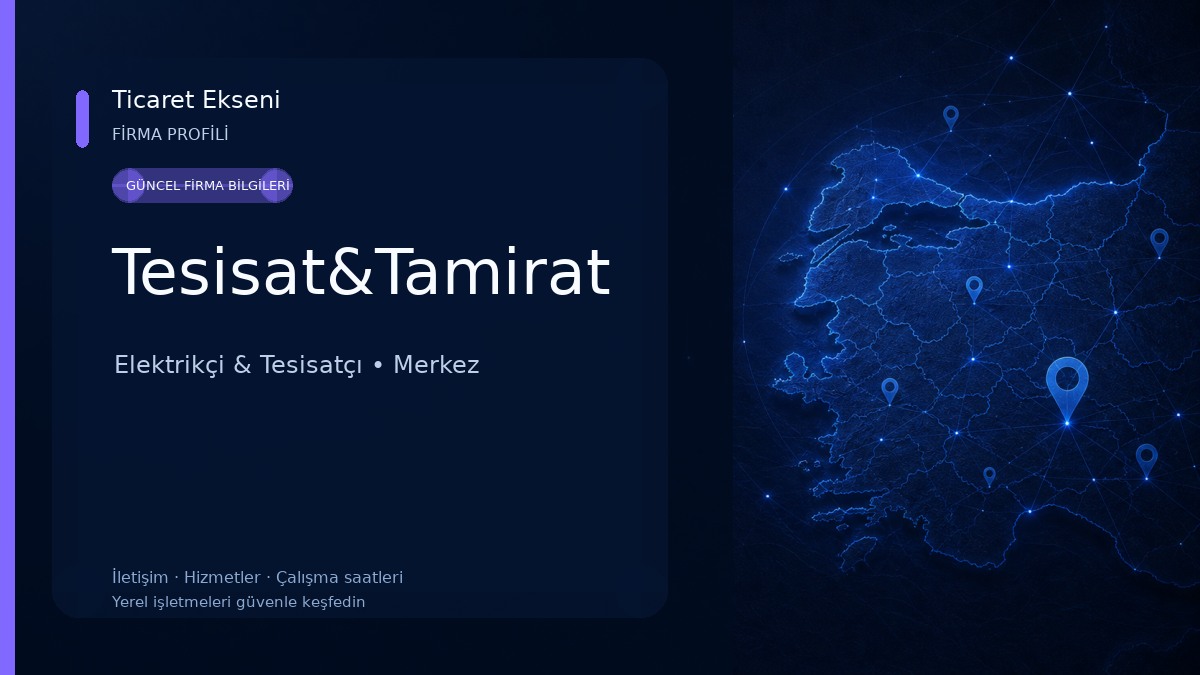 Tesisat&Tamirat Elektrikçi & Tesisatçı