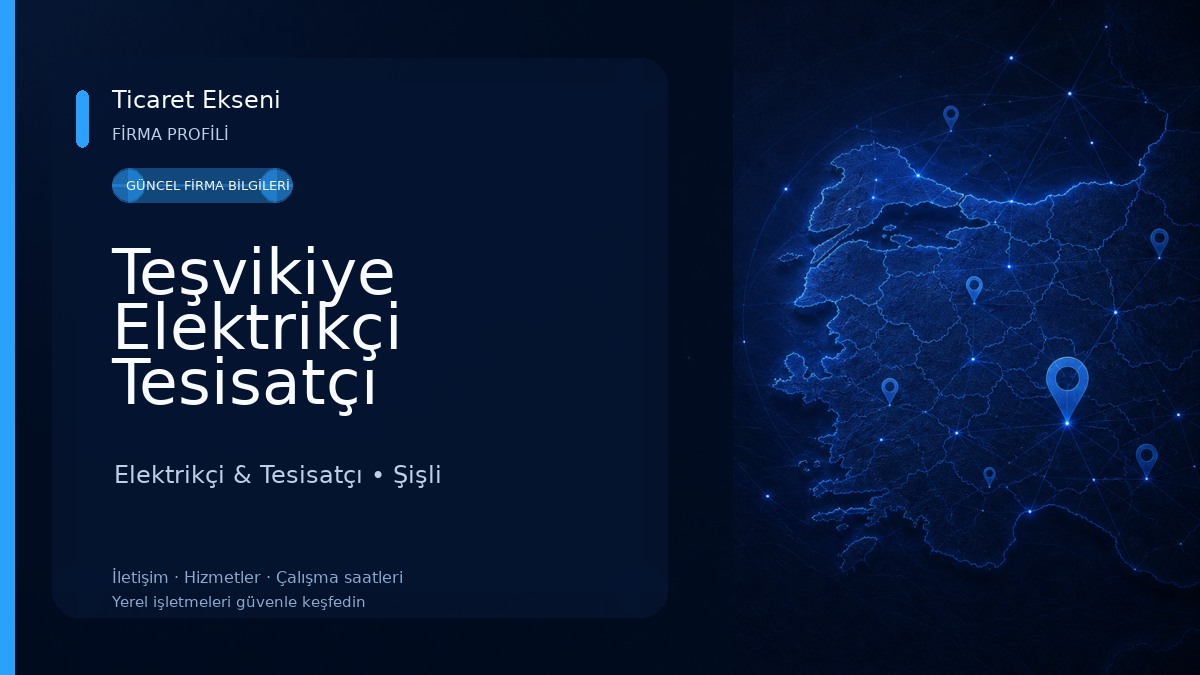 Teşvikiye Elektrikçi Tesisatçı Elektrikçi & Tesisatçı