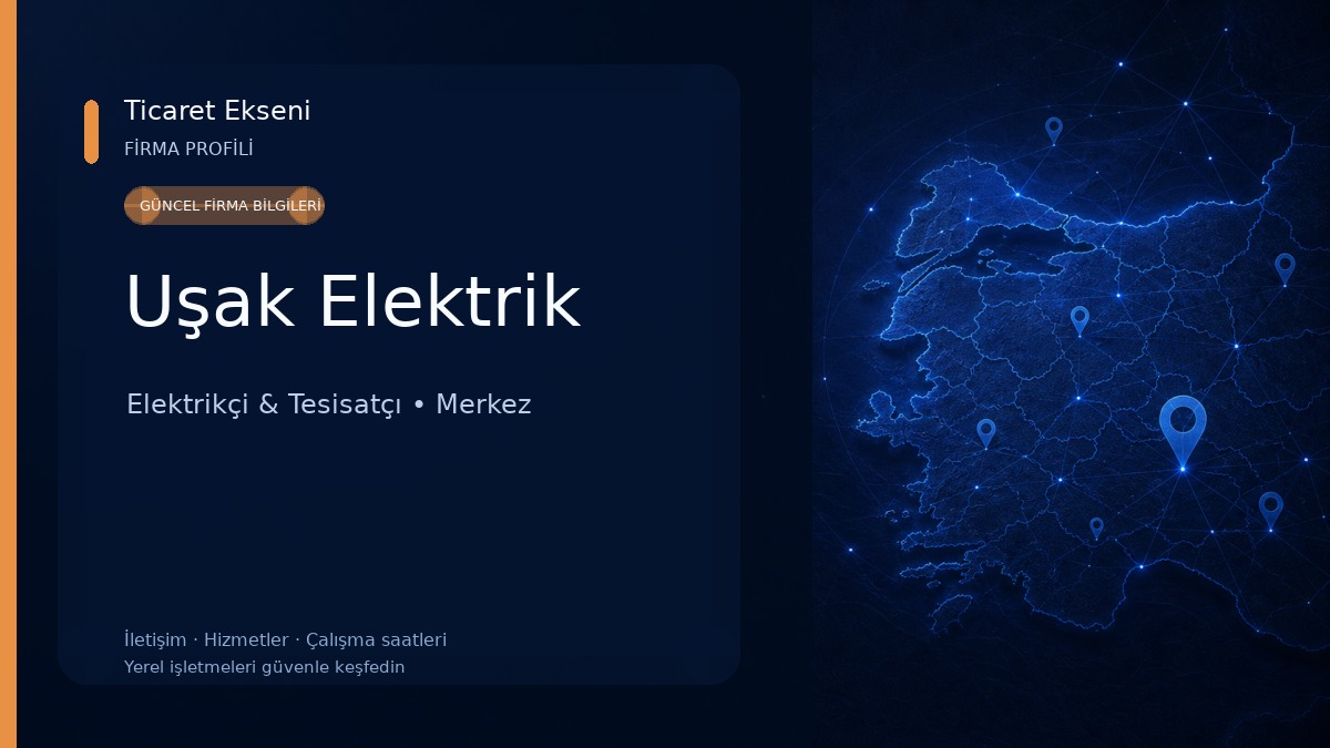 Uşak Elektrik Elektrikçi & Tesisatçı