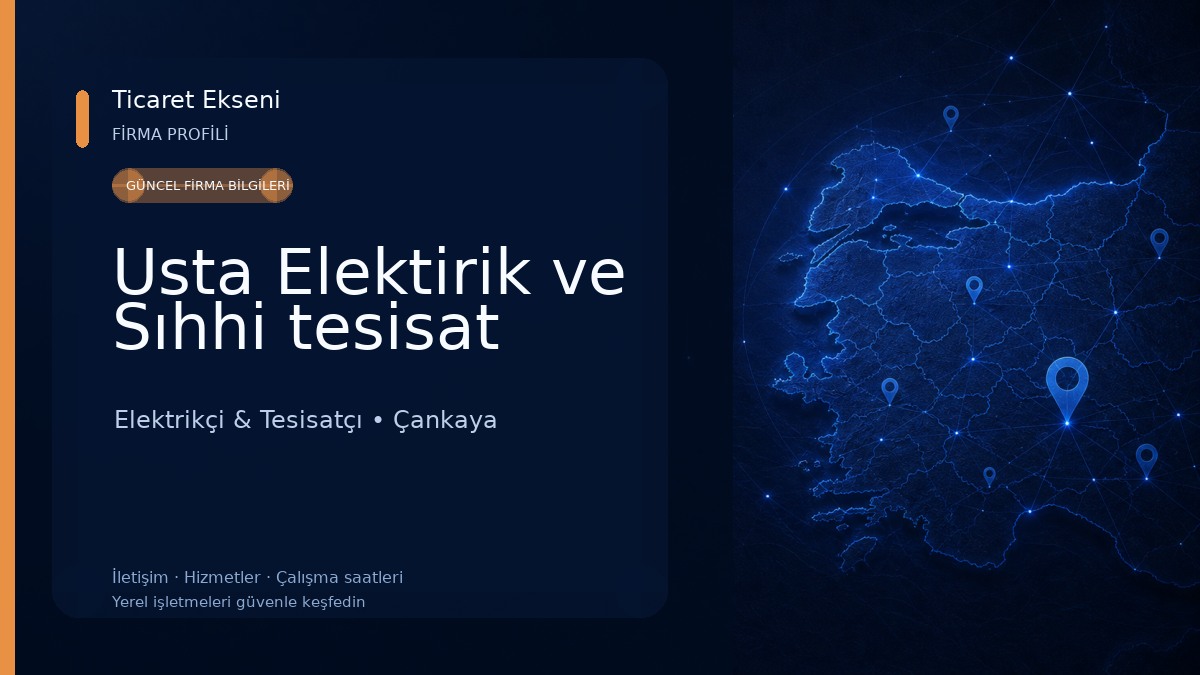 Usta Elektirik ve Sıhhi tesisat 