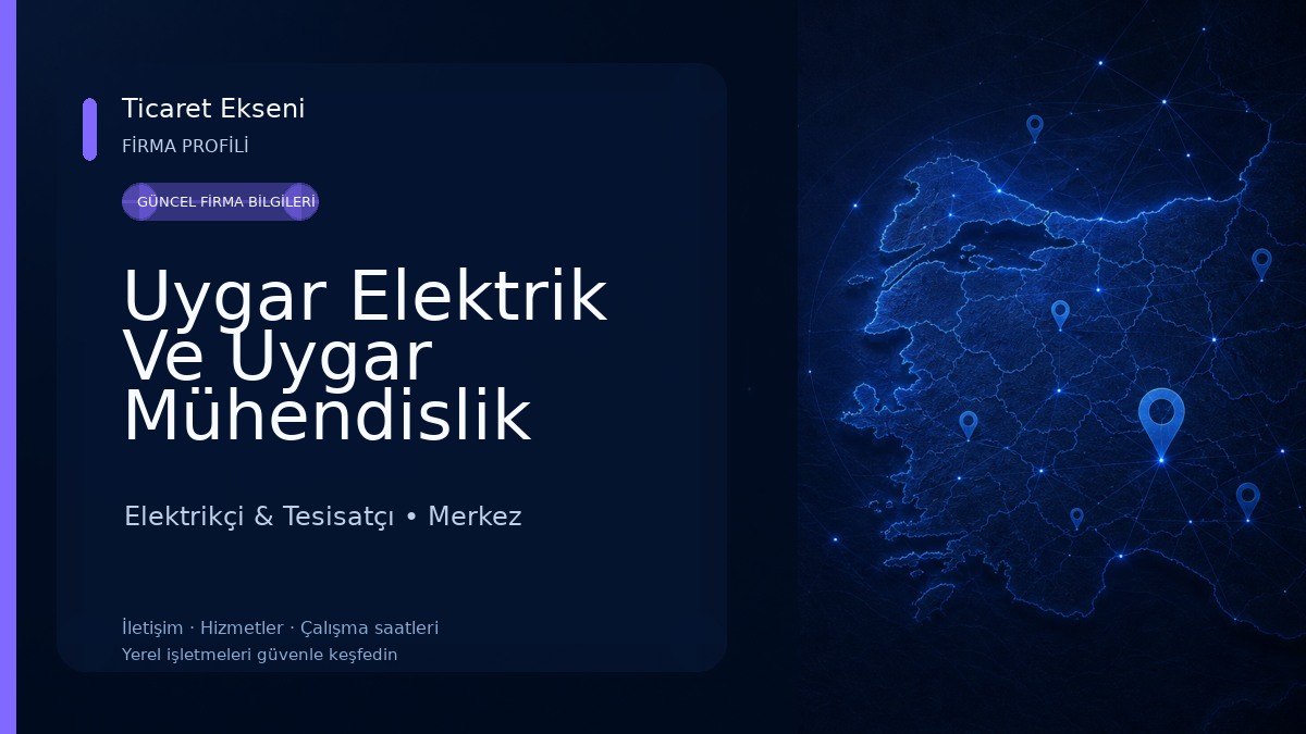 Uygar Elektrik Ve Uygar Mühendislik Elektrikçi & Tesisatçı