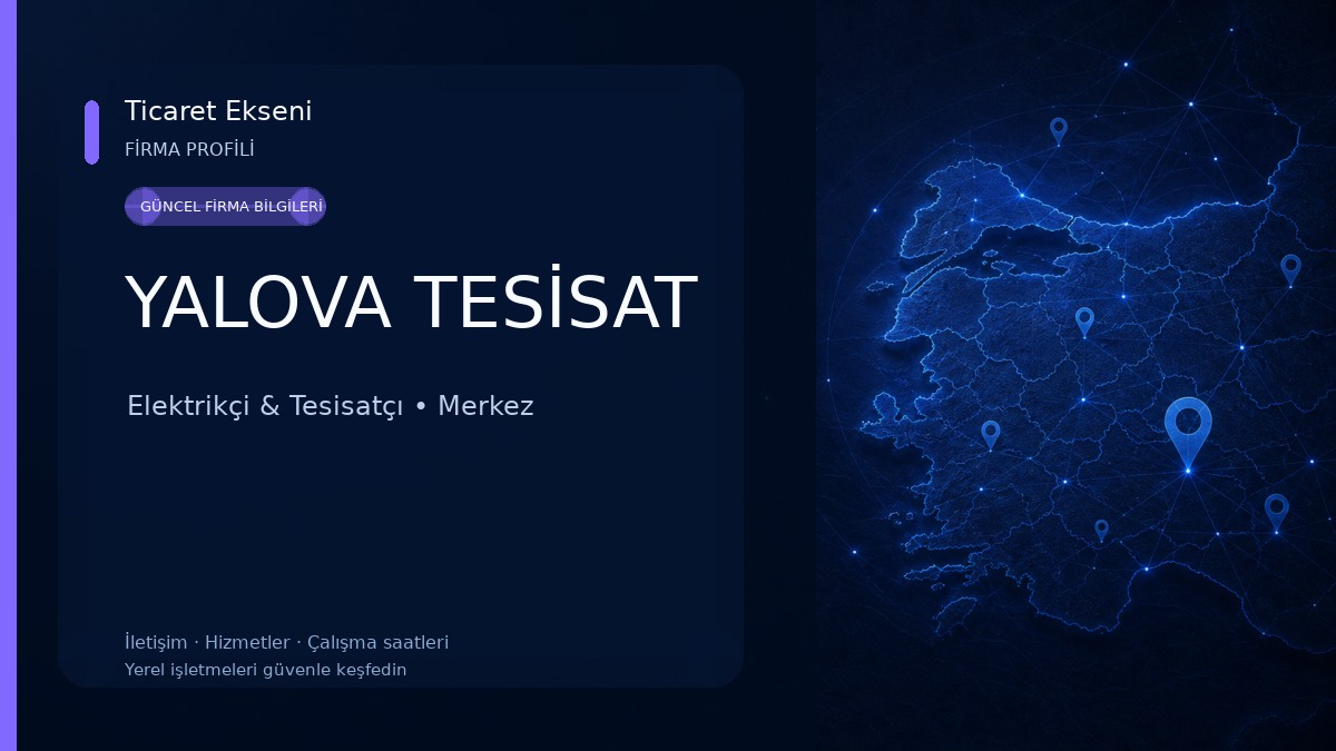 YALOVA TESİSAT Elektrikçi & Tesisatçı