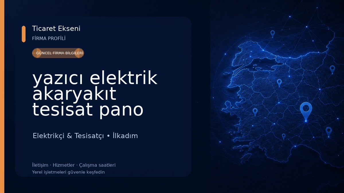 yazıcı elektrik akaryakıt tesisat pano kompazyon