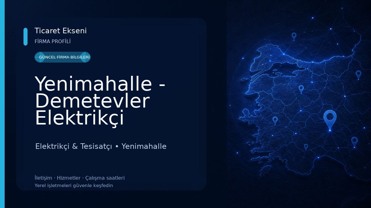 Yenimahalle - Demetevler Elektrikçi Elektrikçi & Tesisatçı